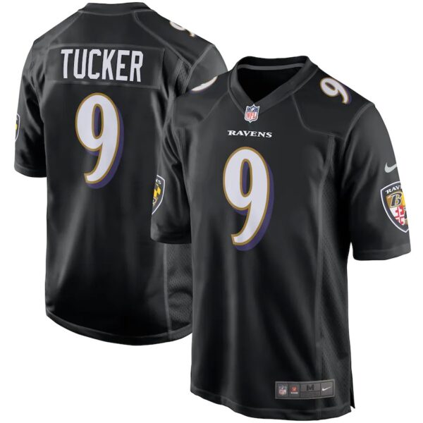 1 10 Justin Tucker Baltimore Ravens Nike Game Event Jersey - Black