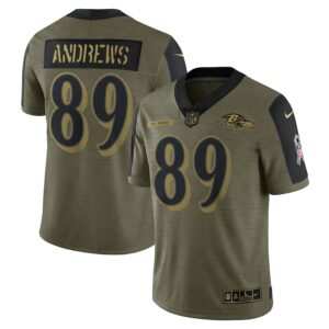 Mark Andrews Baltimore Ravens Nike 2021 Salute To Service Limited Player Jersey - Olive