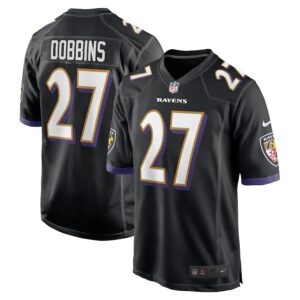 J.K. Dobbins Baltimore Ravens Nike Game Popular NFL Jersey - Black