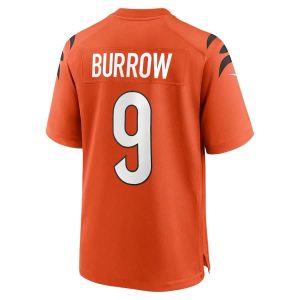 2 min Joe Burrow Cincinnati Bengals Nike Alternate Game Popular Nfl Jersey - Orange