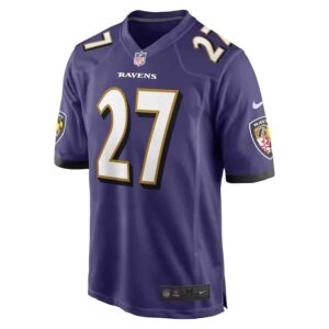 27 J.K. Dobbins purple min J.K. Dobbins Baltimore Ravens Nike Game Popular NFL Jersey - Purple