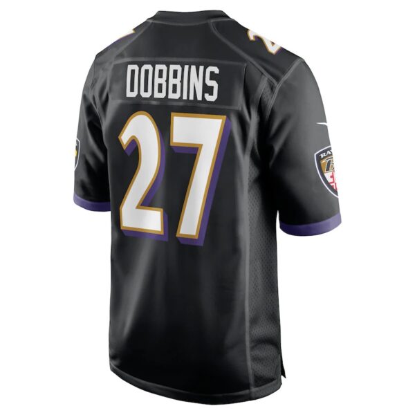 3 13 J.K. Dobbins Baltimore Ravens Nike Game Popular NFL Jersey - Black