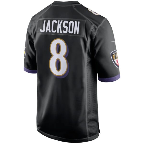 3 5 Lamar Jackson Baltimore Ravens Nike Game Authentic Nfl Jersey - Black