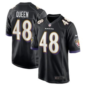 Baltimore Ravens Nike Game Alternate Jersey - Tough Black - Patrick Queen - Mens