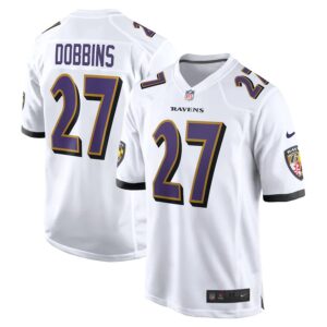 J.K. Dobbins Baltimore Ravens Nike Game Popular NFL Jersey - White