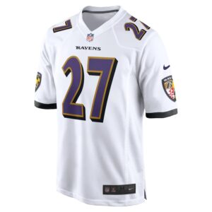 8 2 J.K. Dobbins Baltimore Ravens Nike Game Popular NFL Jersey - White