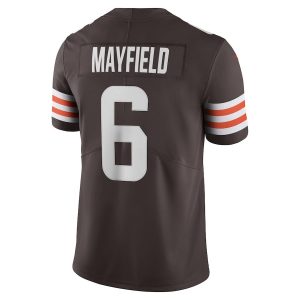 Baker Mayfield Cleveland Browns Nike 2 min 1 Baker Mayfield Cleveland Browns Nike Vapor Limited Player Authentic Nfl Jersey- Brown