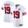 San Francisco 49ers Deebo Samuel Nike White 75th Anniversary 2nd Alternate Vapor Limited Jersey