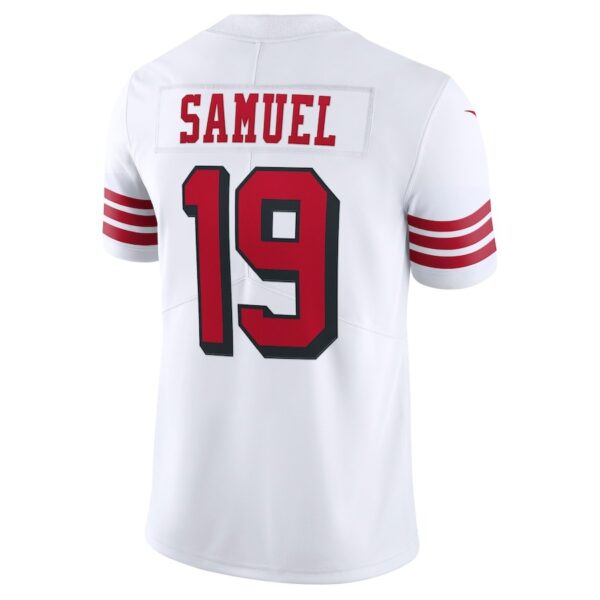 Deebo Samuel nfl San Francisco 49ers San Francisco 49ers Deebo Samuel Nike White 75th Anniversary 2nd Alternate Vapor Limited Jersey