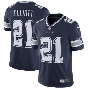 Ezekiel Elliott Dallas Cowboys Nike Vapor Limited Popular Nfl Jersey - Navy