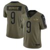 Joe Burrow Cincinnati Bengals Nike Salute To Service Limited Player Authentic Nfl Jersey- Olive