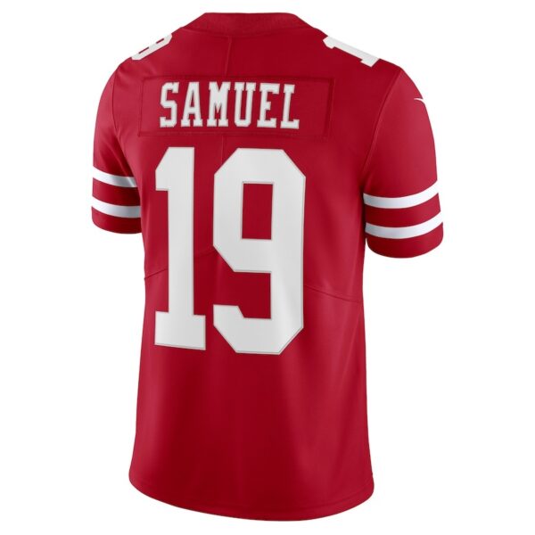 San Francisco 49ers Deebo Samuel Nike 3 San Francisco 49ers Deebo Samuel Nike Scarlet 75th Anniversary Vapor Limited Jersey