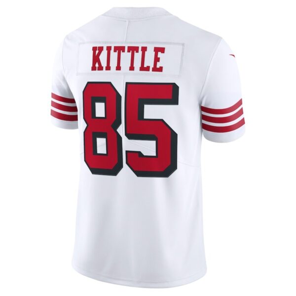 San Francisco 49ers George Kittle 3 San Francisco 49ers George Kittle Nike White 75th Anniversary 2nd Alternate Vapor Limited Jersey