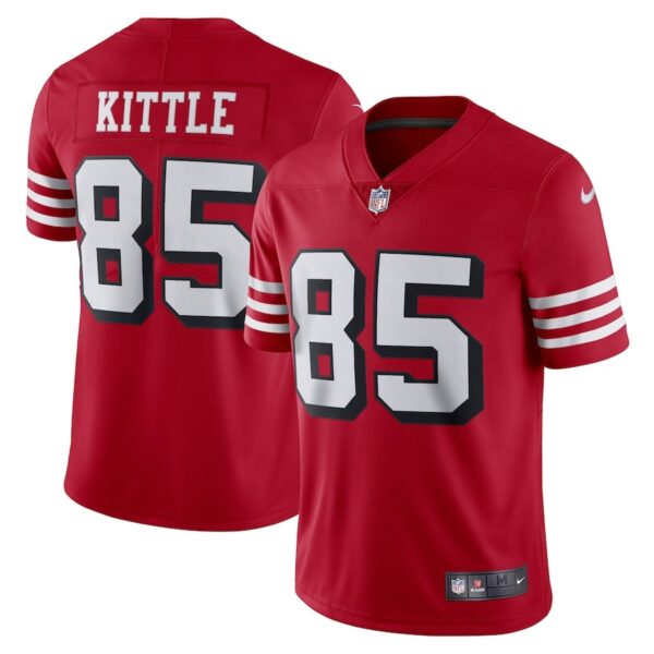 Men's San Francisco 49ers George Kittle Nike Scarlet Alternate Vapor Limited Player Jersey