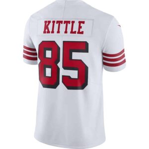 San Francisco 49ers George Kittle Nike 3 2 Men's San Francisco 49ers George Kittle Nike White Color Rush Vapor Limited Jersey
