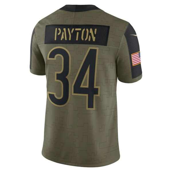 Walter Payton Chicago Bears Nike 3 min Walter Payton Chicago Bears Nike Salute To Service Retired Player Authentic Nfl Jersey - Olive