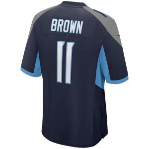 AJ Brown Tennessee Titans Nike Game Jersey Navy 2 AJ Brown Tennessee Titans Nike Game Jersey - Navy