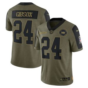 Antonio Gibson Washington Football Team Nike Salute To Service Limited Player Jersey - Olive