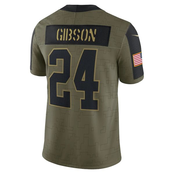 Antonio Gibson Washington Football Team Nike Salute To Service Limited Player Jersey Olive 2 Antonio Gibson Washington Football Team Nike Salute To Service Limited Player Jersey - Olive