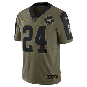 Antonio Gibson Washington Football Team Nike Salute To Service Limited Player Jersey Olive 3 Antonio Gibson Washington Football Team Nike Salute To Service Limited Player Jersey - Olive
