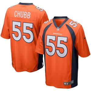Bradley Chubb Denver Broncos Nike Game Player Jersey - Orange