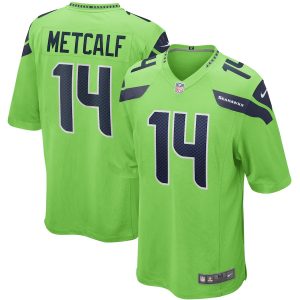 DK Metcalf Seattle Seahawks Nike Game Jersey - Neon Green
