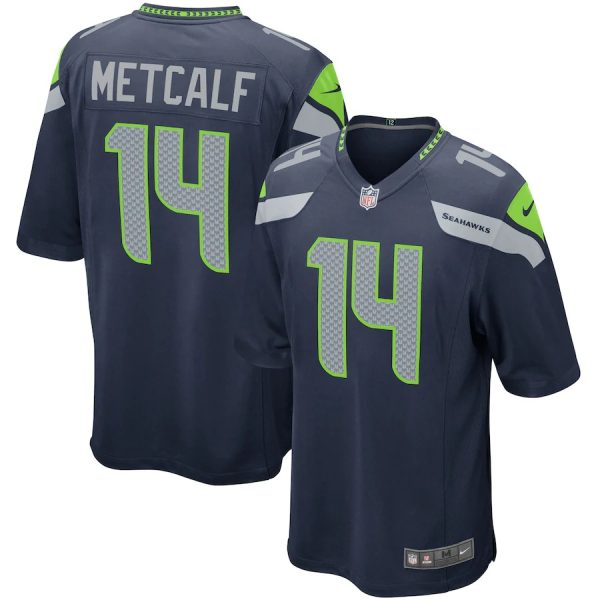 DK Metcalf Seattle Seahawks Nike Game Player Jersey - Navy