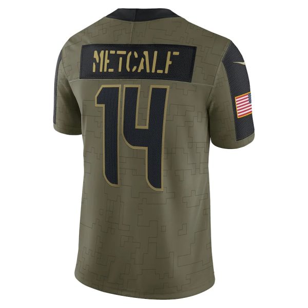 DK Metcalf Seattle Seahawks Nike Salute To Service Limited Player Jersey Olive 2 DK Metcalf Seattle Seahawks Nike Salute To Service Limited Player Jersey - Olive