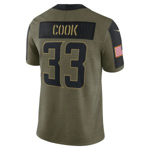 Dalvin Cook Minnesota Vikings Nike 2021 Salute To Service Limited Player Jersey Olive 33 Dalvin Cook Minnesota Vikings Nike Salute To Service Limited Player Jersey - Olive