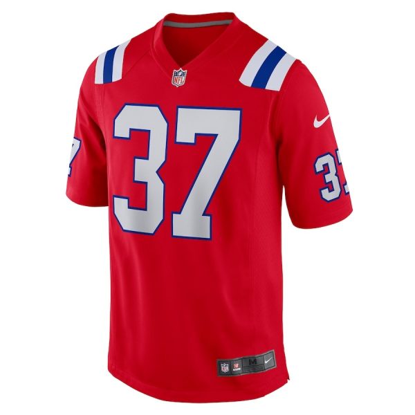 Damien Harris New England Patriots Nike Game Jersey Red 1 Damien Harris New England Patriots Nike Game Jersey - Red