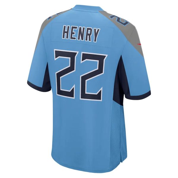 Derrick Henry Tennessee Titans Nike Player Game Jersey Light Blue 2 Derrick Henry Tennessee Titans Nike Player Game Jersey - Light Blue