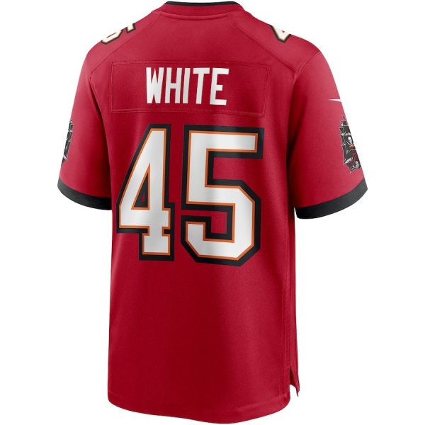 Devin White Tampa Bay Buccaneers Nike Player Game Jersey Red 2 Devin White Tampa Bay Buccaneers Nike Player Game Jersey - Red