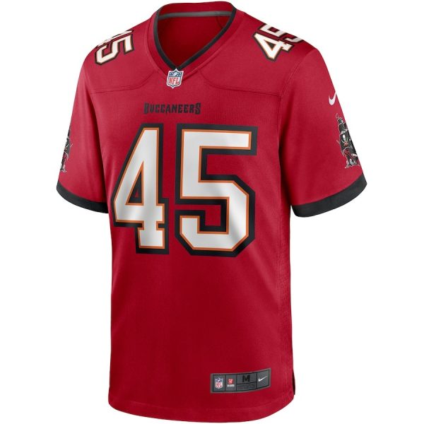 Devin White Tampa Bay Buccaneers Nike Player Game Jersey Red 3 Devin White Tampa Bay Buccaneers Nike Player Game Jersey - Red