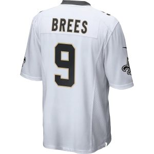 Drew Brees New Orleans Saints Nike Game Jersey White 1 Drew Brees New Orleans Saints Nike Game Jersey - White