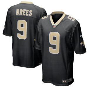 Drew Brees New Orleans Saints Nike Team Color Game Jersey - Black