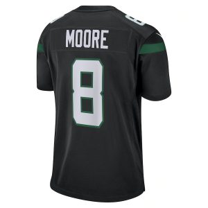 Elijah Moore Nike New York Jets Game Jersey Stealth Black 3 Elijah Moore Nike New York Jets Game Jersey - Stealth Black