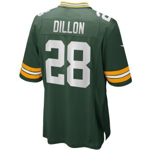 Green Bay Packers AJ Dillon Nike 2 Men's Green Bay Packers AJ Dillon Nike Green Game Official NFL Jersey