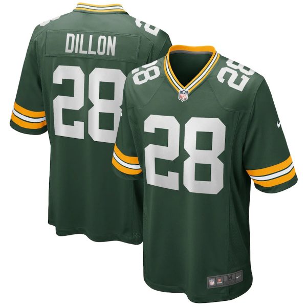 Men's Green Bay Packers AJ Dillon Nike Green Game Official NFL Jersey