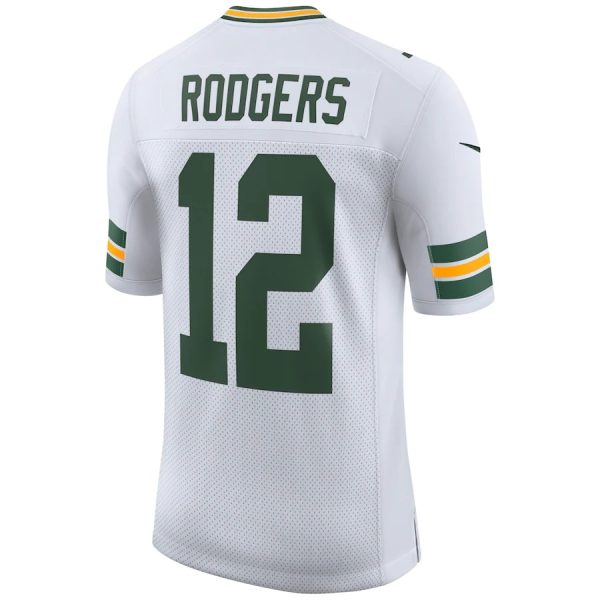Green Bay Packers Aaron Rodgers Nike White 3 Men's Green Bay Packers Aaron Rodgers Nike White Classic Limited Player Jersey