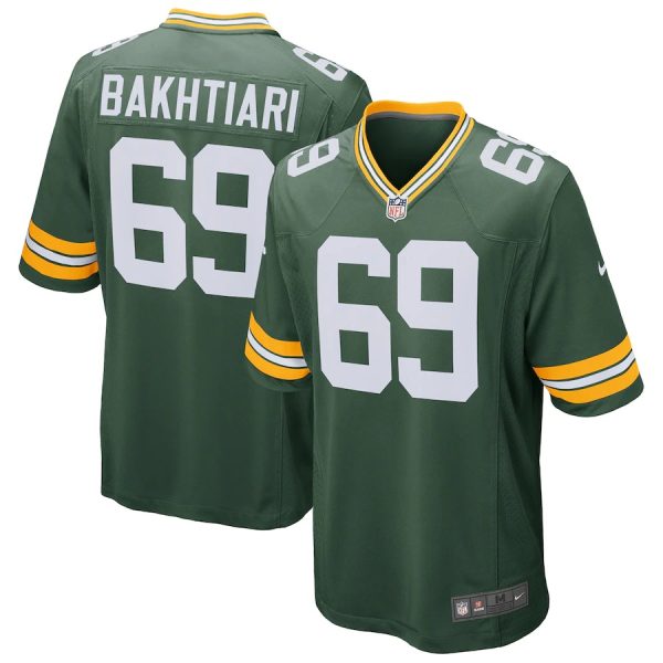 Men's Green Bay Packers David Bakhtiari Nike Green Authentic Nfl Jersey