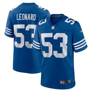 Men's Indianapolis Colts Darius Leonard Nike Royal Alternate Authentic Nfl Jersey