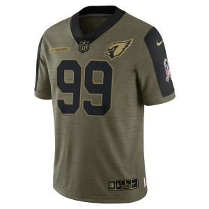 J.J. Watt Arizona Cardinals Nike Salute To Service Limited Player Jersey Olive 3 NFL