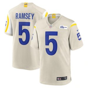 Jalen Ramsey Los Angeles Rams Nike Player Game Jersey - Bone