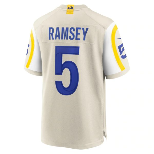 Jalen Ramsey Los Angeles Rams Nike Player Game Jersey Bone 5 Jalen Ramsey Los Angeles Rams Nike Player Game Jersey - Bone
