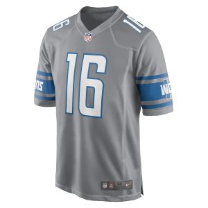 Jared Goff Detroit Lions Nike 2 1 Jared Goff Detroit Lions Nike Game Authentic Nfl Jersey - Silver
