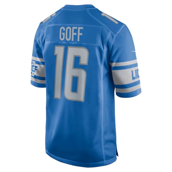 Jared Goff Detroit Lions Nike 3 Jared Goff Detroit Lions Nike Game Authentic Nfl Jersey - Blue