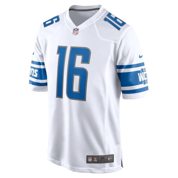 Jared Goff Detroit Lions Nike Team Game Jersey 1 Jared Goff Detroit Lions Nike Team Game Jersey - White