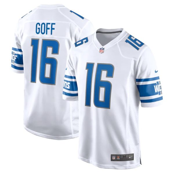 Jared Goff Detroit Lions Nike Team Game Jersey - White