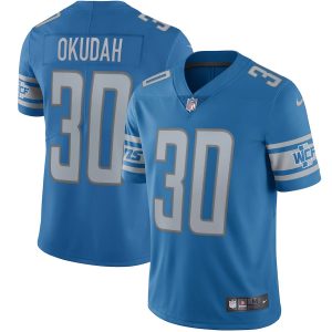 Jeff Okudah Detroit Lions Nike Vapor Limited Authentic Nfl Jersey - Blue