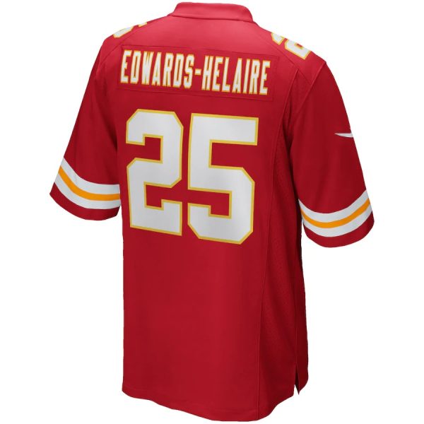 Kansas City Chiefs Clyde Edwards Helaire Nike RED 15 Kansas City Chiefs Clyde Edwards-Helaire Nike Red Game Jersey